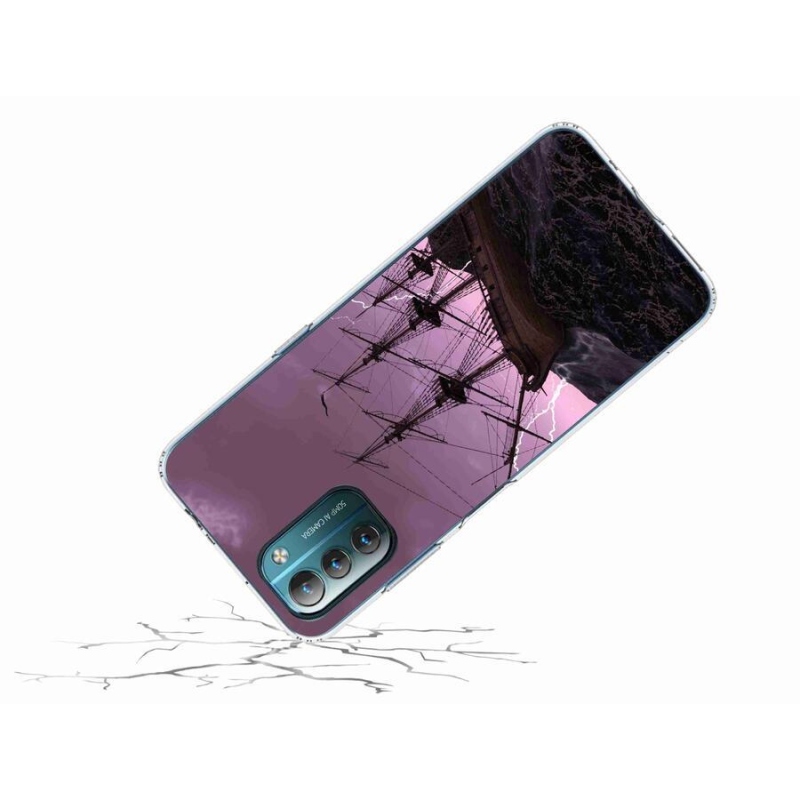 Gelový kryt mmCase na mobil Nokia G11/G21 - loď v bouři
