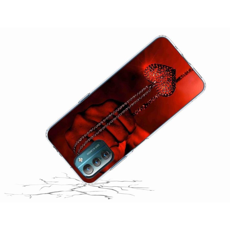Gelový kryt mmCase na mobil Nokia G11/G21 - náhrdelník