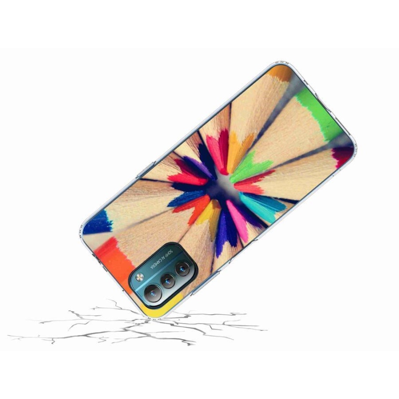 Gelový kryt mmCase na mobil Nokia G11/G21 - pastelky