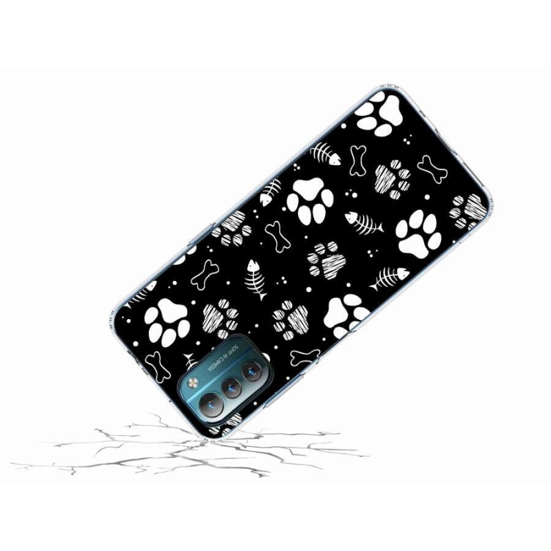 Gelový kryt mmCase na mobil Nokia G11/G21 - psí tlapky