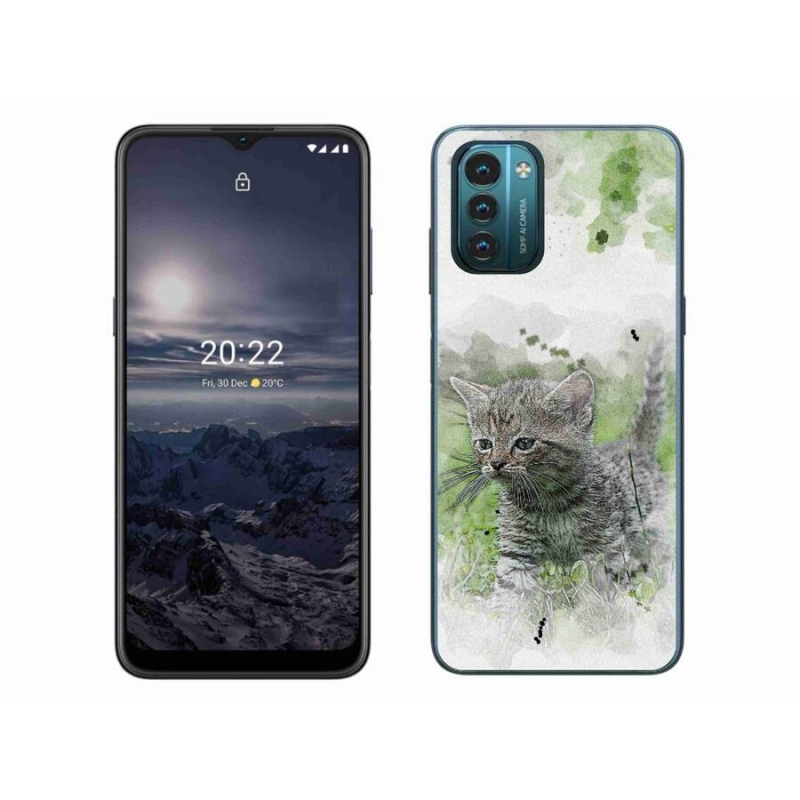 Gelový kryt mmCase na mobil Nokia G11/G21 - roztomilé kotě 1