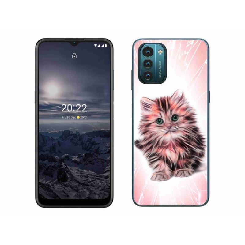 Gelový kryt mmCase na mobil Nokia G11/G21 - roztomilé kotě