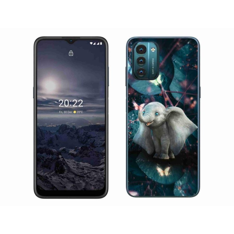 Gelový kryt mmCase na mobil Nokia G11/G21 - roztomilý slon
