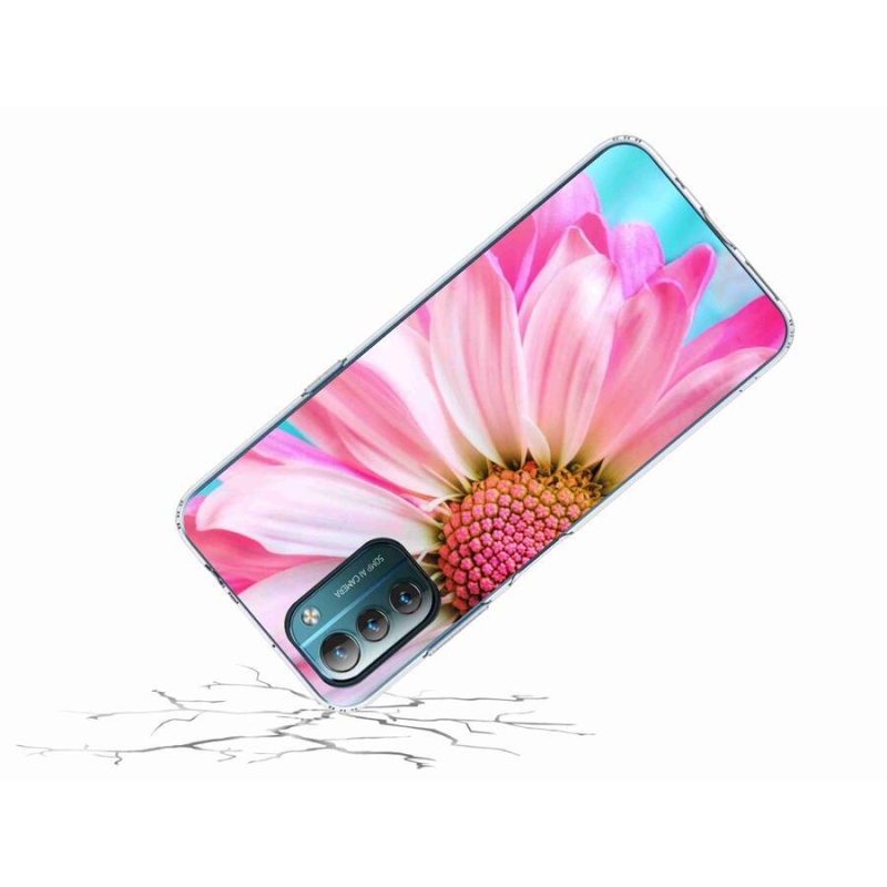 Gelový kryt mmCase na mobil Nokia G11/G21 - růžová květina