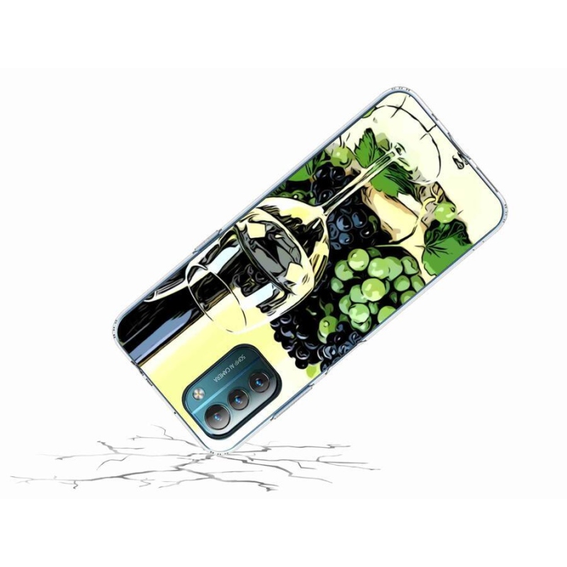 Gelový kryt mmCase na mobil Nokia G11/G21 - sklenka vína