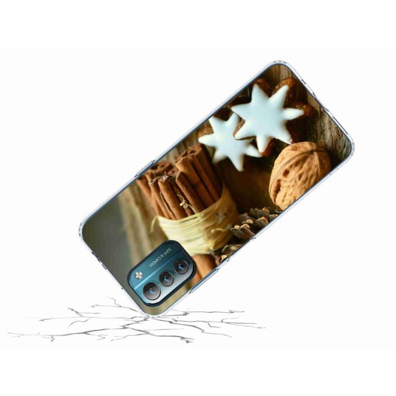 Gelový kryt mmCase na mobil Nokia G11/G21 - skořice a perníčky