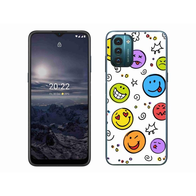 Gelový kryt mmCase na mobil Nokia G11/G21 - smajlíci