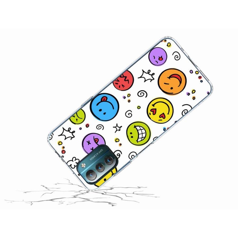 Gelový kryt mmCase na mobil Nokia G11/G21 - smajlíci