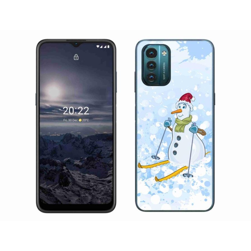 Gelový kryt mmCase na mobil Nokia G11/G21 - sněhulák