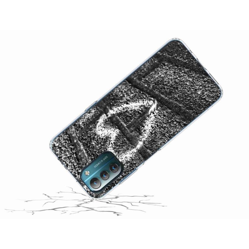 Gelový kryt mmCase na mobil Nokia G11/G21 - srdce na zdi