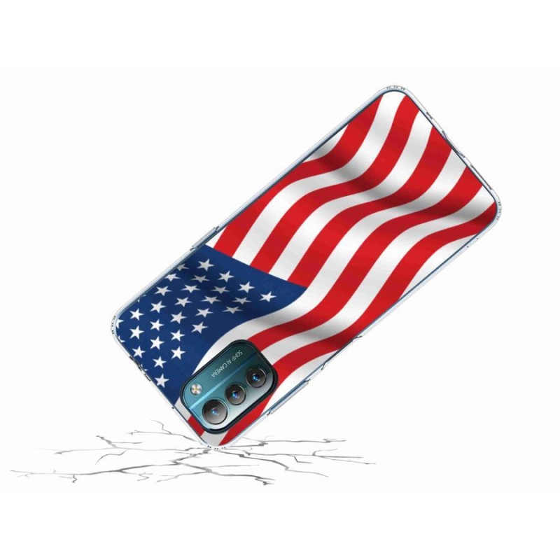 Gelový kryt mmCase na mobil Nokia G11/G21 - USA vlajka