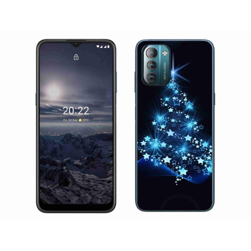 Gelový kryt mmCase na mobil Nokia G11/G21 - vánoční stromek