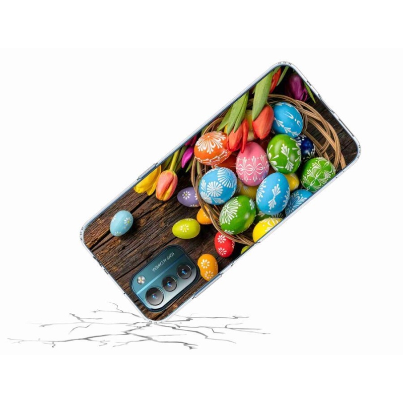 Gelový kryt mmCase na mobil Nokia G11/G21 - velikonoční vajíčka