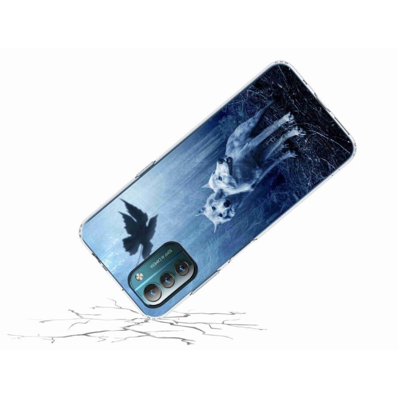 Gelový kryt mmCase na mobil Nokia G11/G21 - vlci v lese