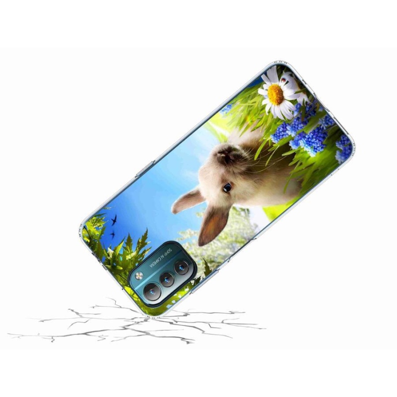 Gelový kryt mmCase na mobil Nokia G11/G21 - zajíček