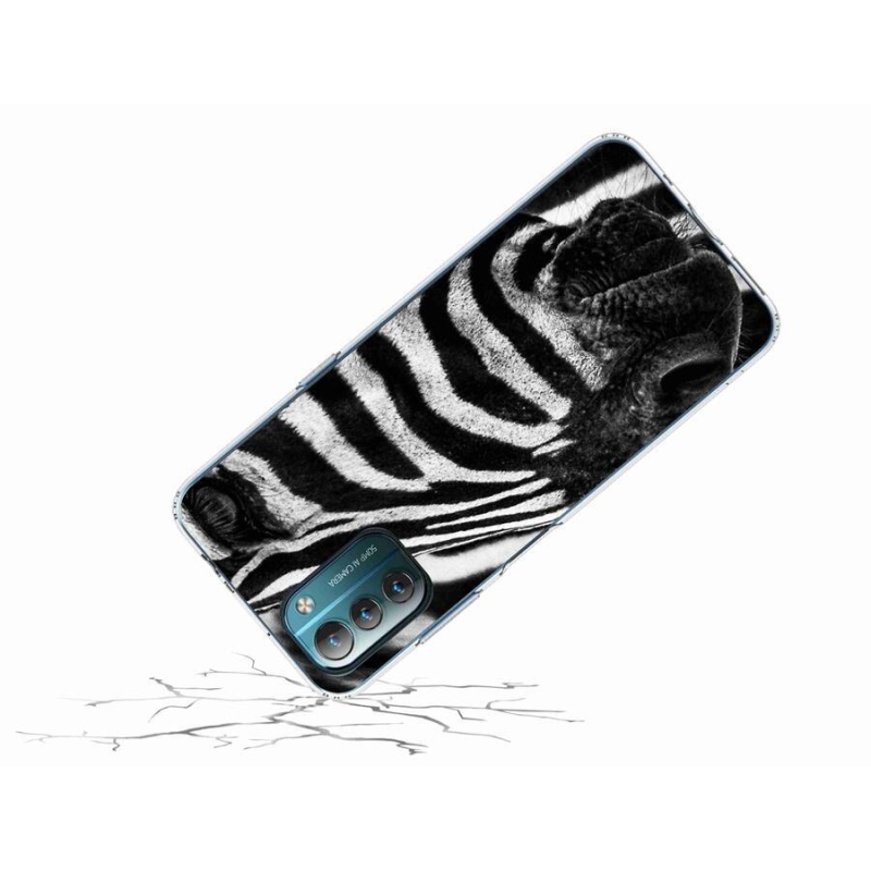 Gelový kryt mmCase na mobil Nokia G11/G21 - zebra