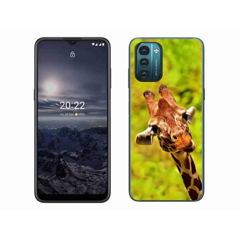 Gelový kryt mmCase na mobil Nokia G11/G21 - žirafa