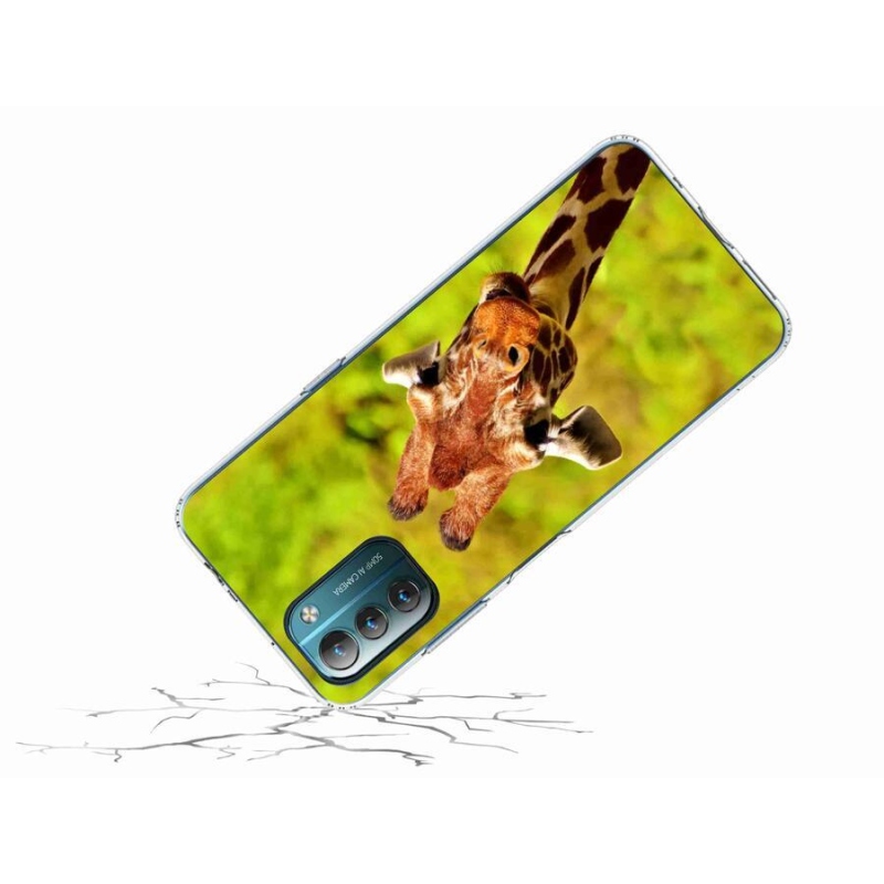 Gelový kryt mmCase na mobil Nokia G11/G21 - žirafa