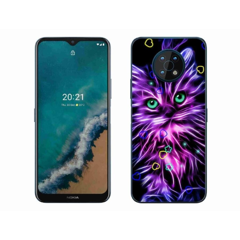 Gelový kryt mmCase na mobil Nokia G50 - abstraktní kočka