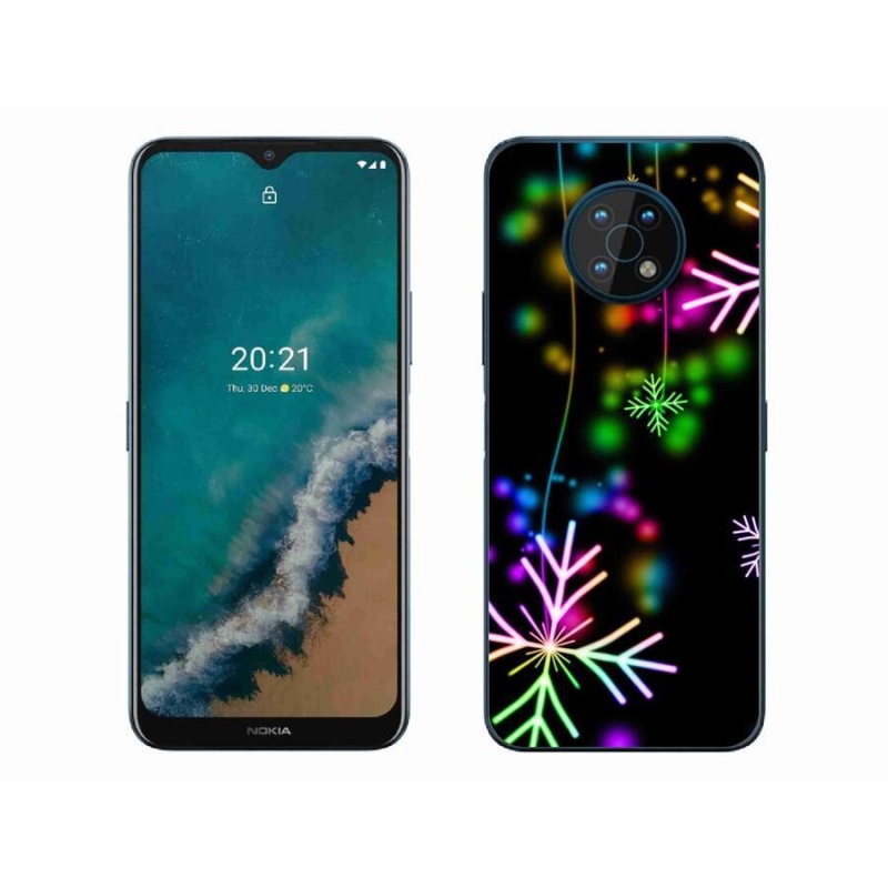 Gelový kryt mmCase na mobil Nokia G50 - barevné vločky