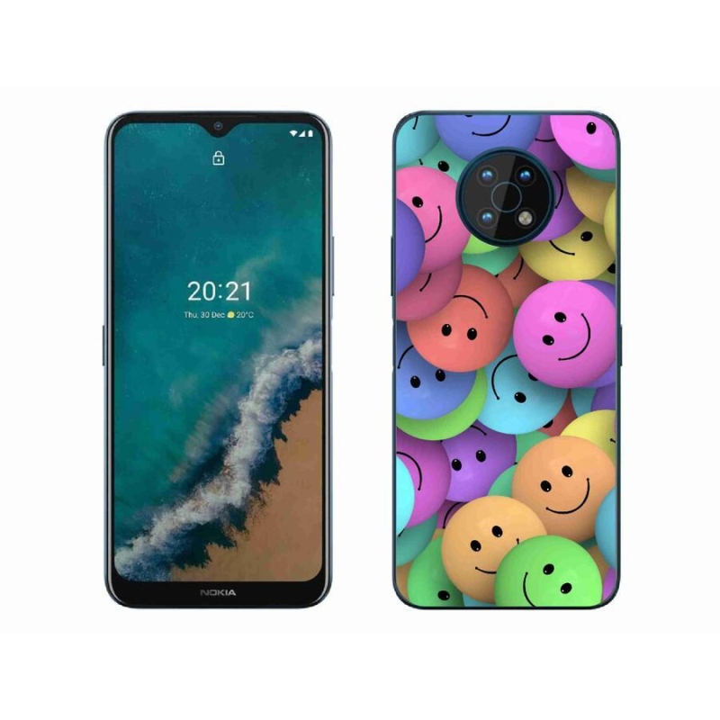 Gelový kryt mmCase na mobil Nokia G50 - barevní smajlíci