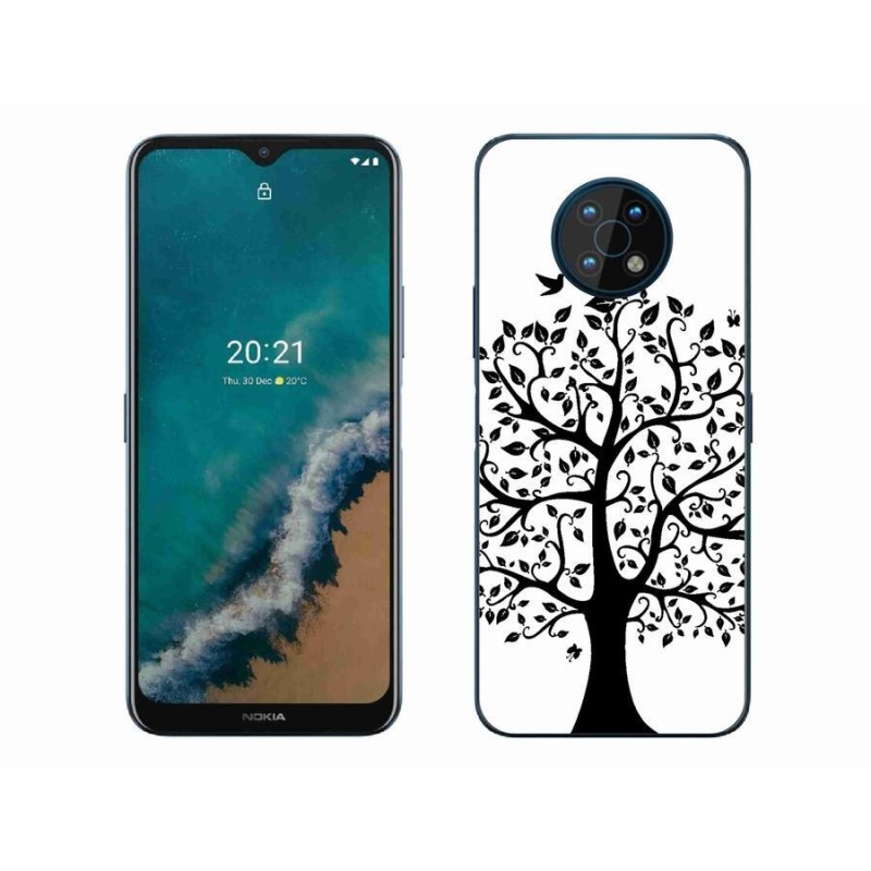 Gelový kryt mmCase na mobil Nokia G50 - černobílý strom