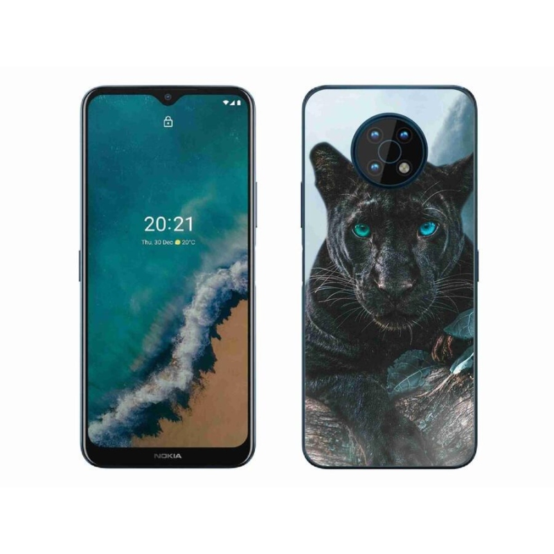 Gelový kryt mmCase na mobil Nokia G50 - černý panter