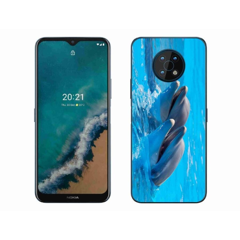 Gelový kryt mmCase na mobil Nokia G50 - delfíni