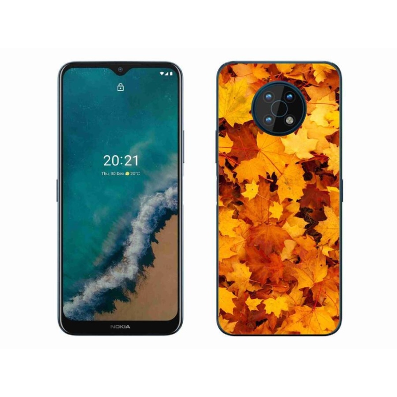 Gelový kryt mmCase na mobil Nokia G50 - javorové listy