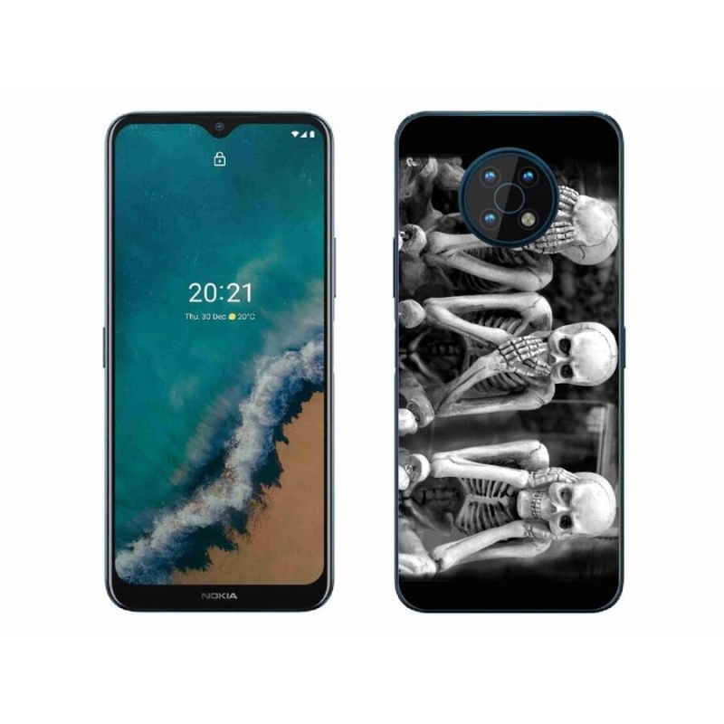Gelový kryt mmCase na mobil Nokia G50 - kostlivci