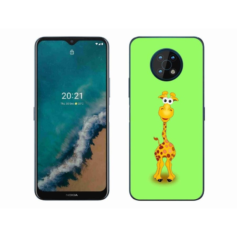 Gelový kryt mmCase na mobil Nokia G50 - kreslená žirafa