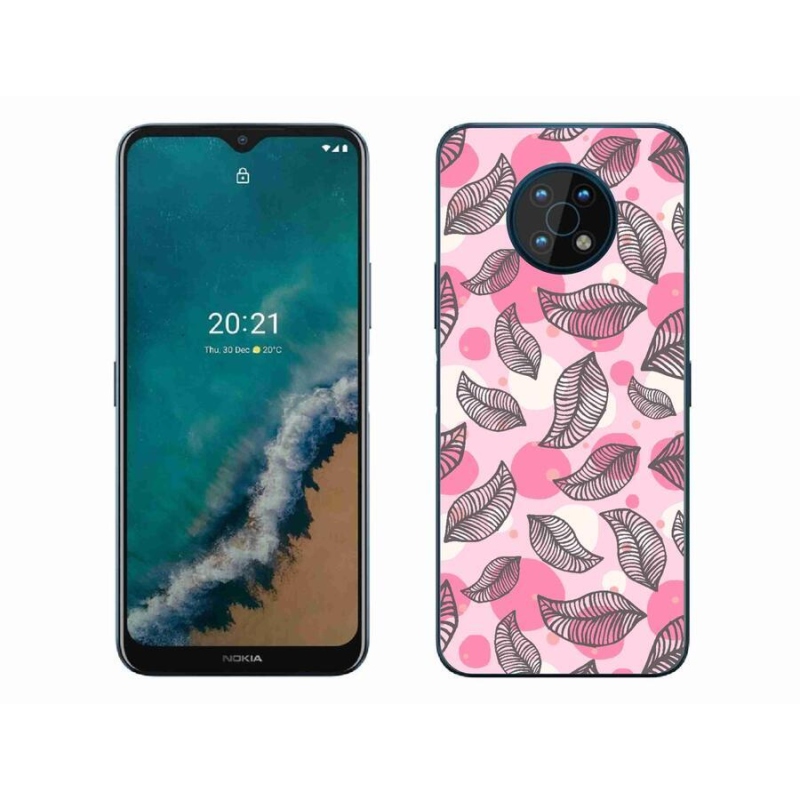 Gelový kryt mmCase na mobil Nokia G50 - kreslené padající listy