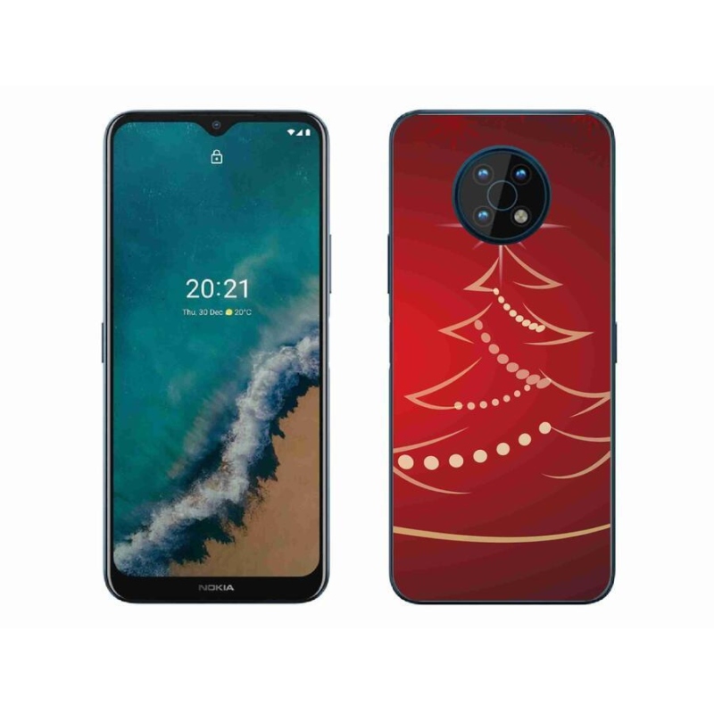 Gelový kryt mmCase na mobil Nokia G50 - kreslený vánoční stromek