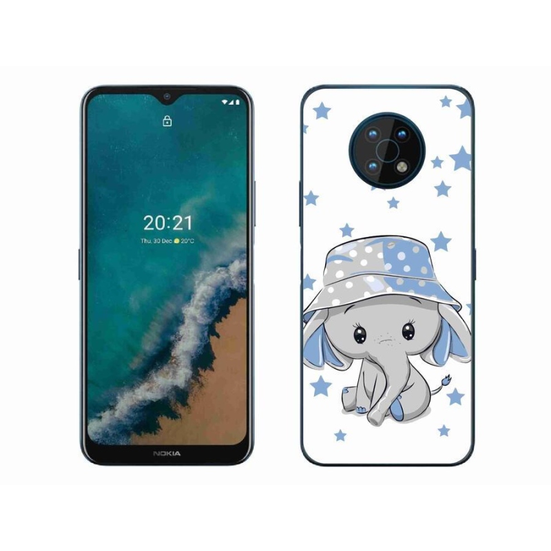 Gelový kryt mmCase na mobil Nokia G50 - modrý slon