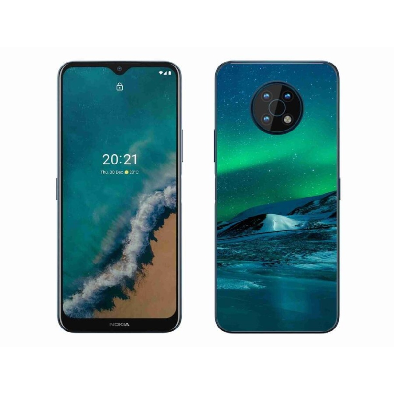 Gelový kryt mmCase na mobil Nokia G50 - polární záře