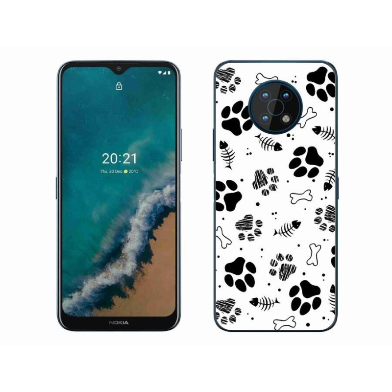 Gelový kryt mmCase na mobil Nokia G50 - psí tlapky 1