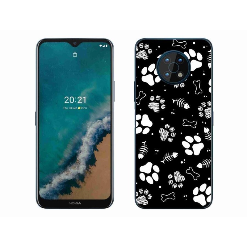 Gelový kryt mmCase na mobil Nokia G50 - psí tlapky