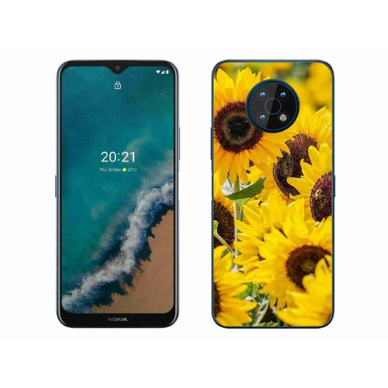 Gelový kryt mmCase na mobil Nokia G50 - slunečnice