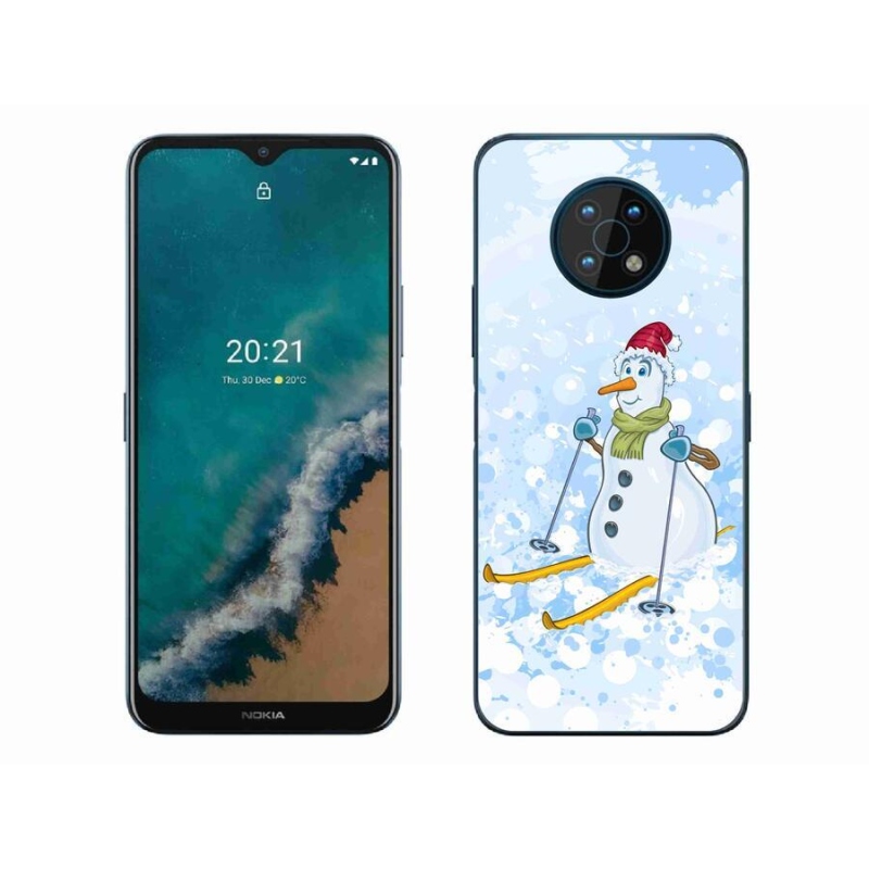 Gelový kryt mmCase na mobil Nokia G50 - sněhulák