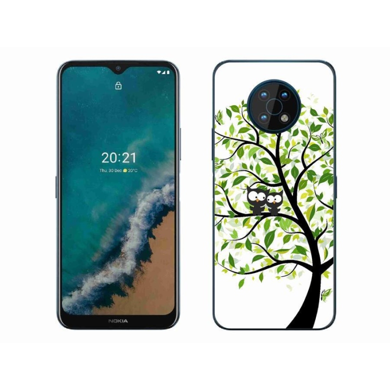 Gelový kryt mmCase na mobil Nokia G50 - sovičky na stromě
