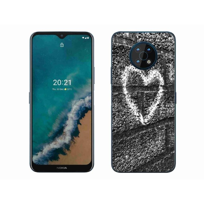Gelový kryt mmCase na mobil Nokia G50 - srdce na zdi