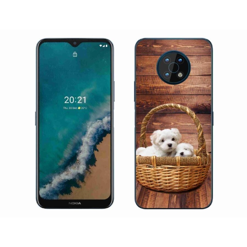 Gelový kryt mmCase na mobil Nokia G50 - štěňátka