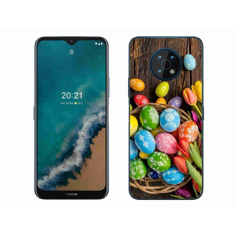 Gelový kryt mmCase na mobil Nokia G50 - velikonoční vajíčka