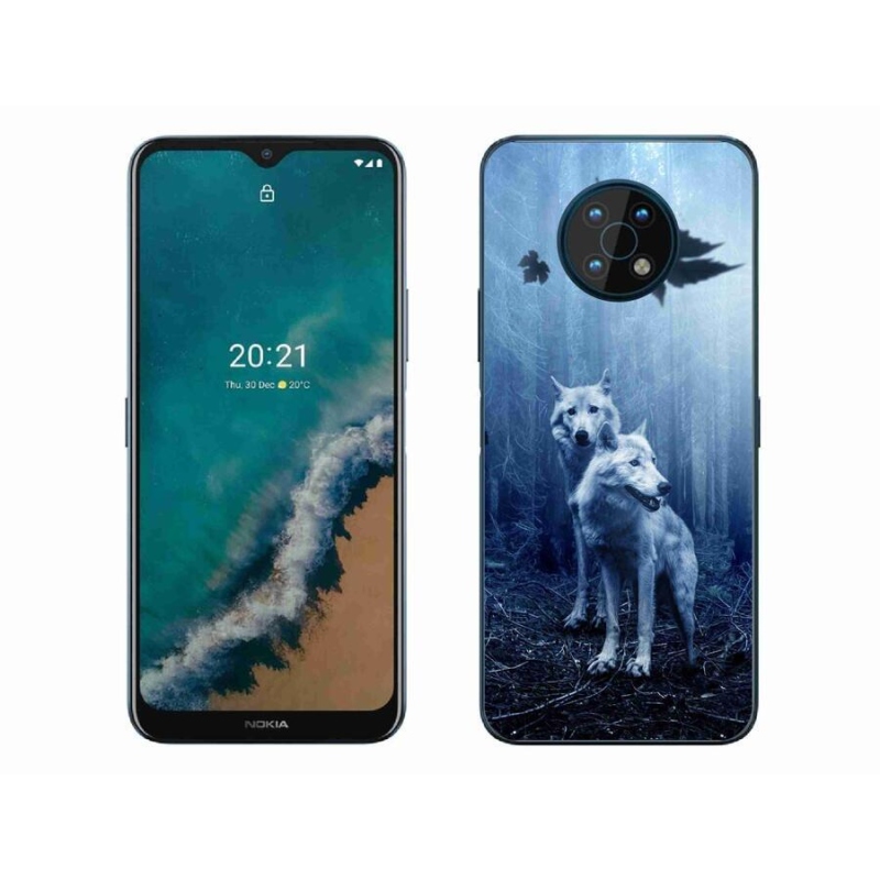 Gelový kryt mmCase na mobil Nokia G50 - vlci v lese