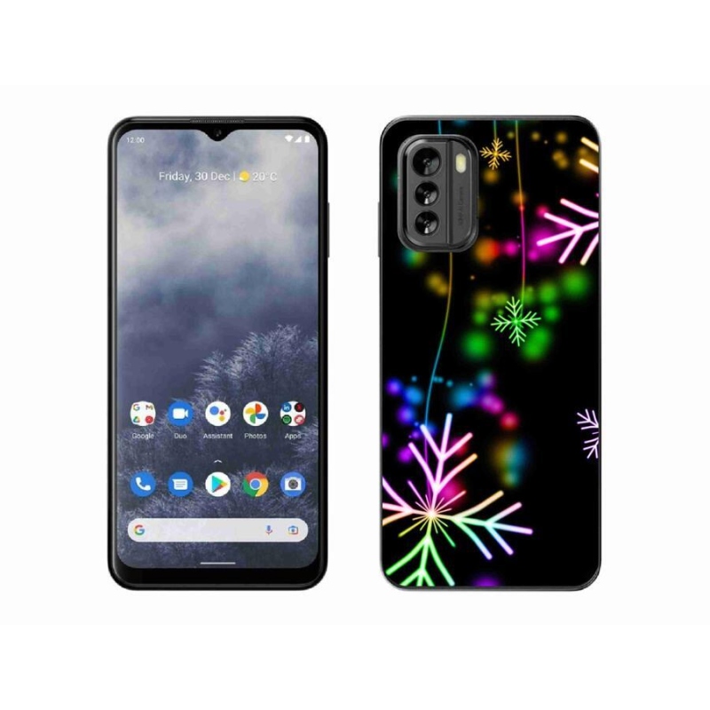 Gelový kryt mmCase na mobil Nokia G60 5G - barevné vločky