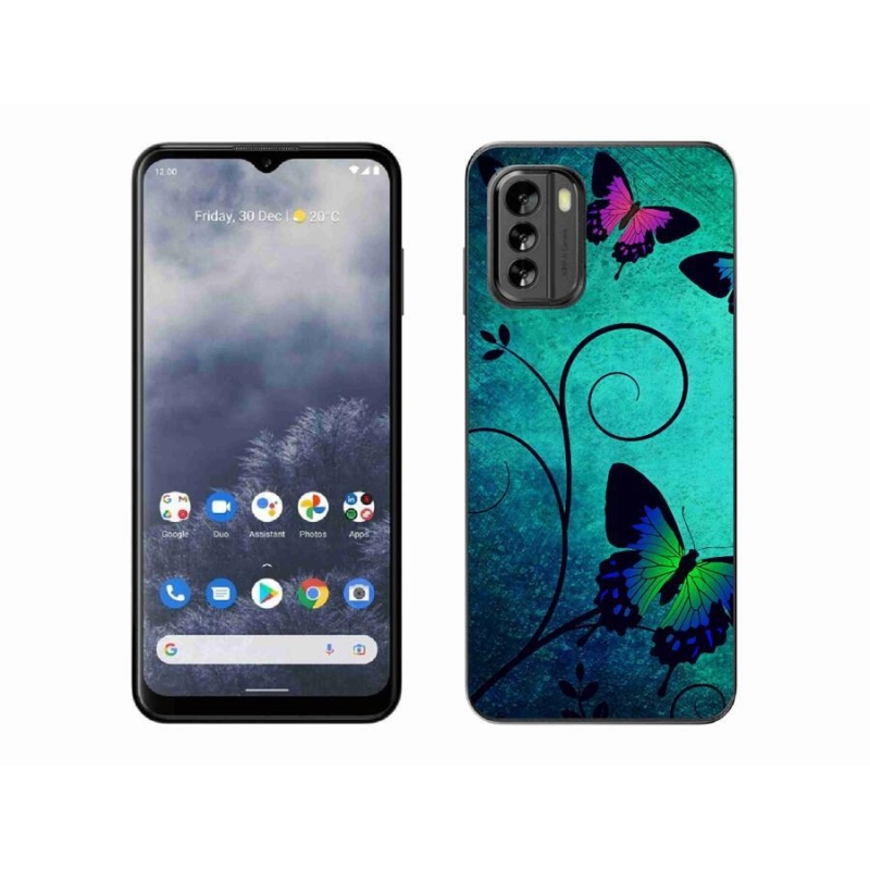 Gelový kryt mmCase na mobil Nokia G60 5G - barevní motýli