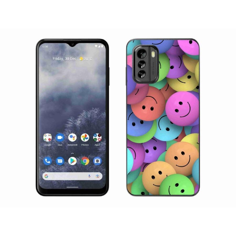 Gelový kryt mmCase na mobil Nokia G60 5G - barevní smajlíci