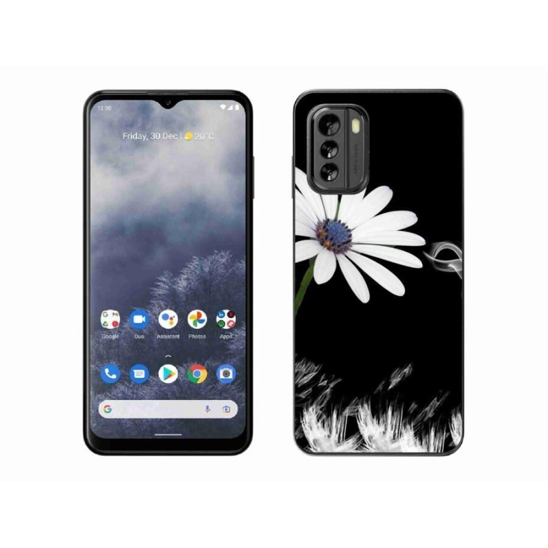 Gelový kryt mmCase na mobil Nokia G60 5G - bílá květina