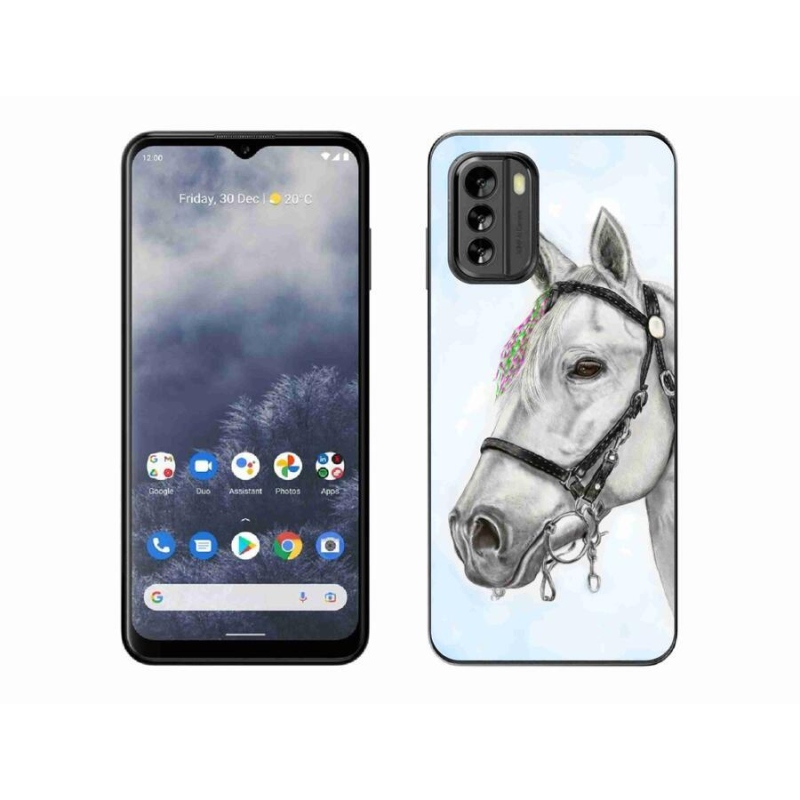 Gelový kryt mmCase na mobil Nokia G60 5G - bílý kůň 1