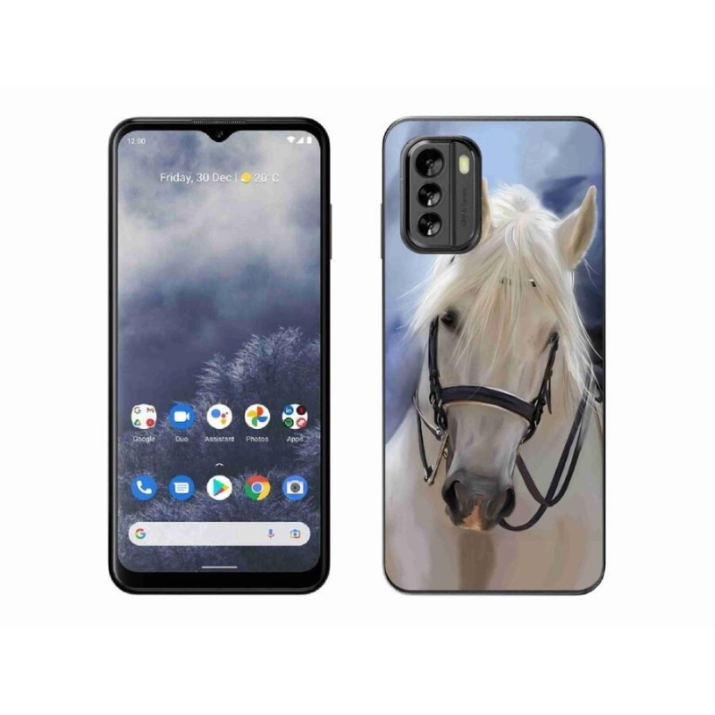Gelový kryt mmCase na mobil Nokia G60 5G - bílý kůň